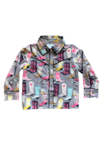 Shea Baby Grey Boot Pearl Snap Shirt