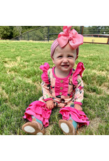 Shea Baby Steer Head Ruffle LS Romper