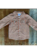 Shea Baby Red Plaid Pearl Snap Shirt