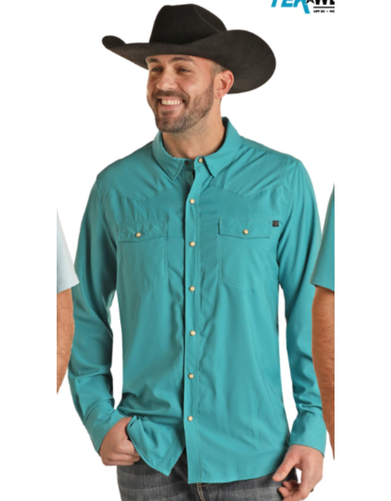 Rock & Roll Denim TEK Peacock Ripstop Snap Shirt