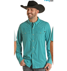 Rock & Roll Denim Rock & Roll Denim TEK Peacock Ripstop Snap Shirt