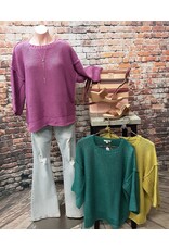 Geri Dolman Sleeve Knit Boxy Sweater