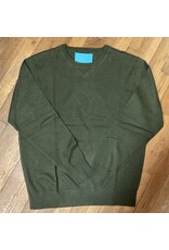 Crew Neck Olive Heather Light Sweater