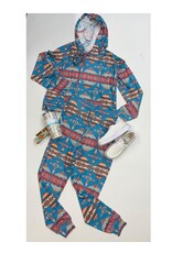 Rock & Roll Rainbow Aztec Cropped Hoodie/Scrunchy