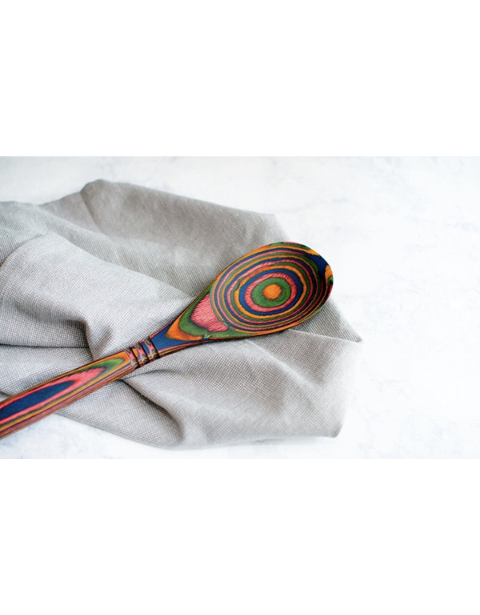Rainbow Pakka Wood 12” Spoon