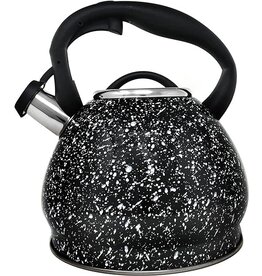 Black with White Speckles Tea Kettle
