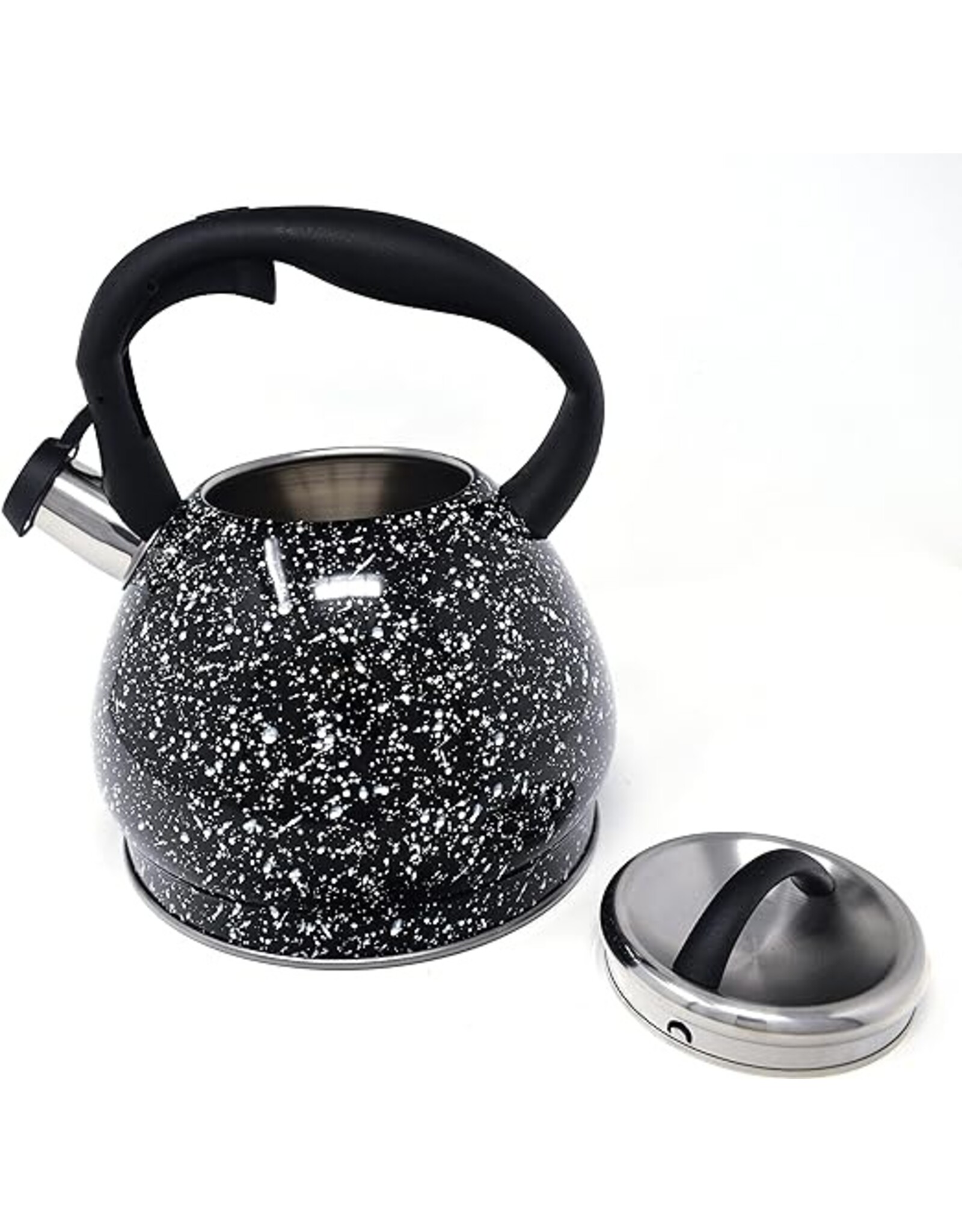 Tea Kettle Stainless Steel Whistling  3.3L Black