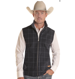 Powder River Plaid Wool Vest