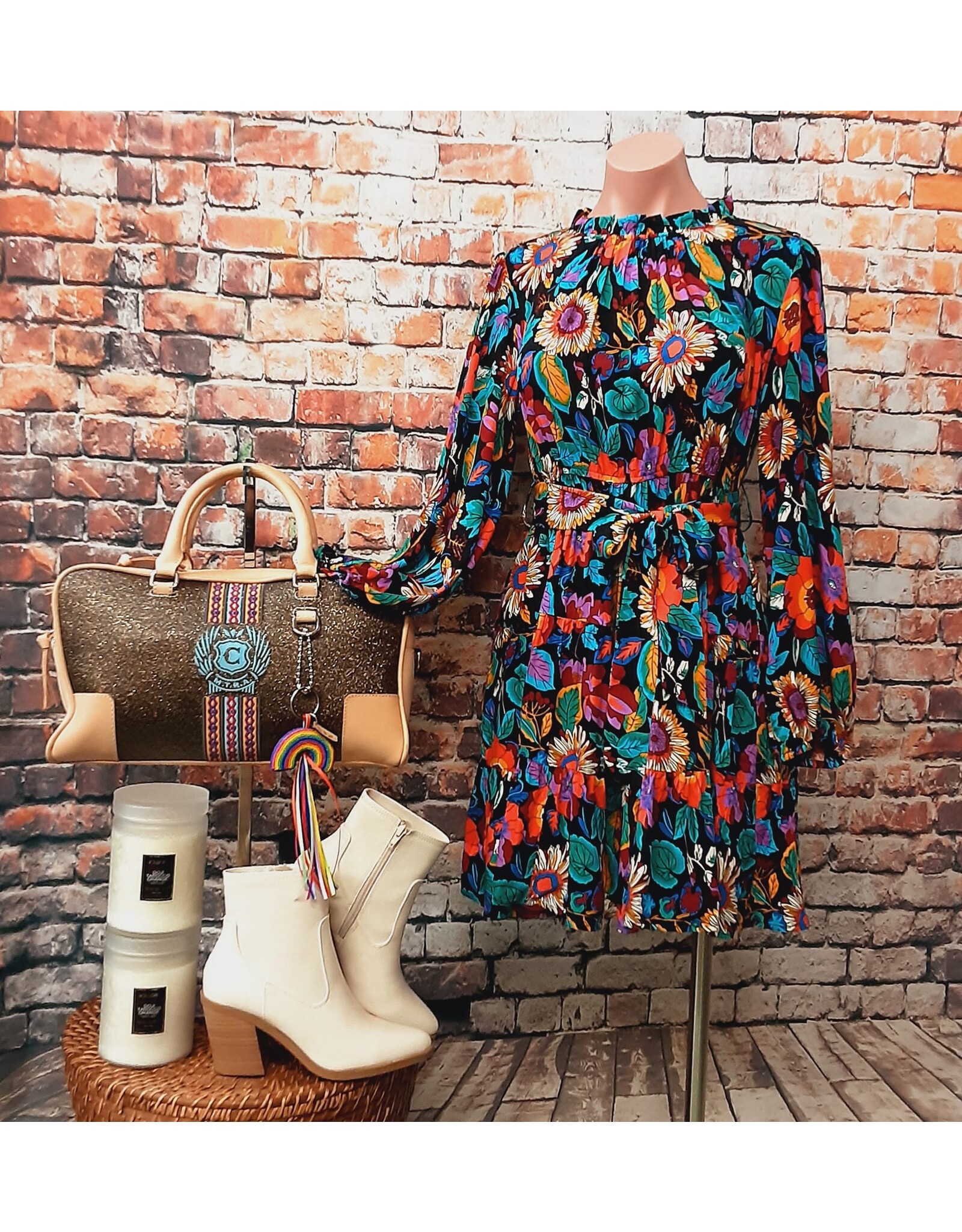 Janada Flower Swing Dress