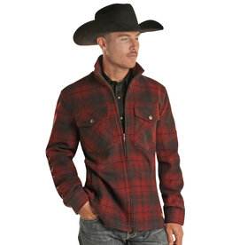 Powder River Outfitters Powder River Plaid Wool Coat