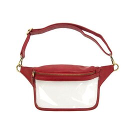 Red Clear Sylvie Sling/Belt Bag