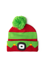 Christmas Kids Rechargable LED Night Scope Pom Hat