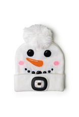 Christmas Kids Rechargable LED Night Scope Pom Hat