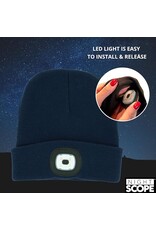 Night Scope  Rechargeable LED Knit Beanie Head Light Hat