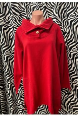 Light Canton Fleece Napa Pullover Ruby Red