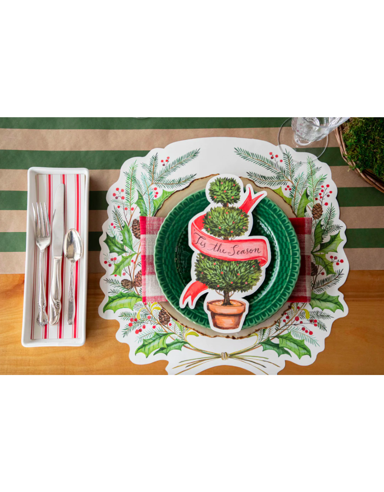 Hester & Cook Die-Cut Christmas Sprigs Placemats
