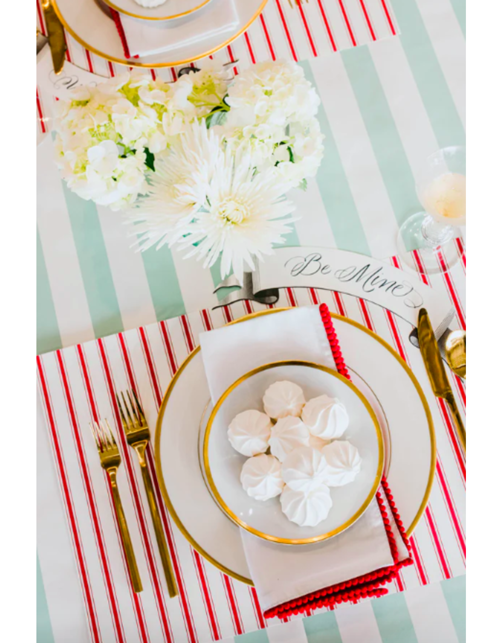 Hester & Cook Red Ribbon Stripe Placemats