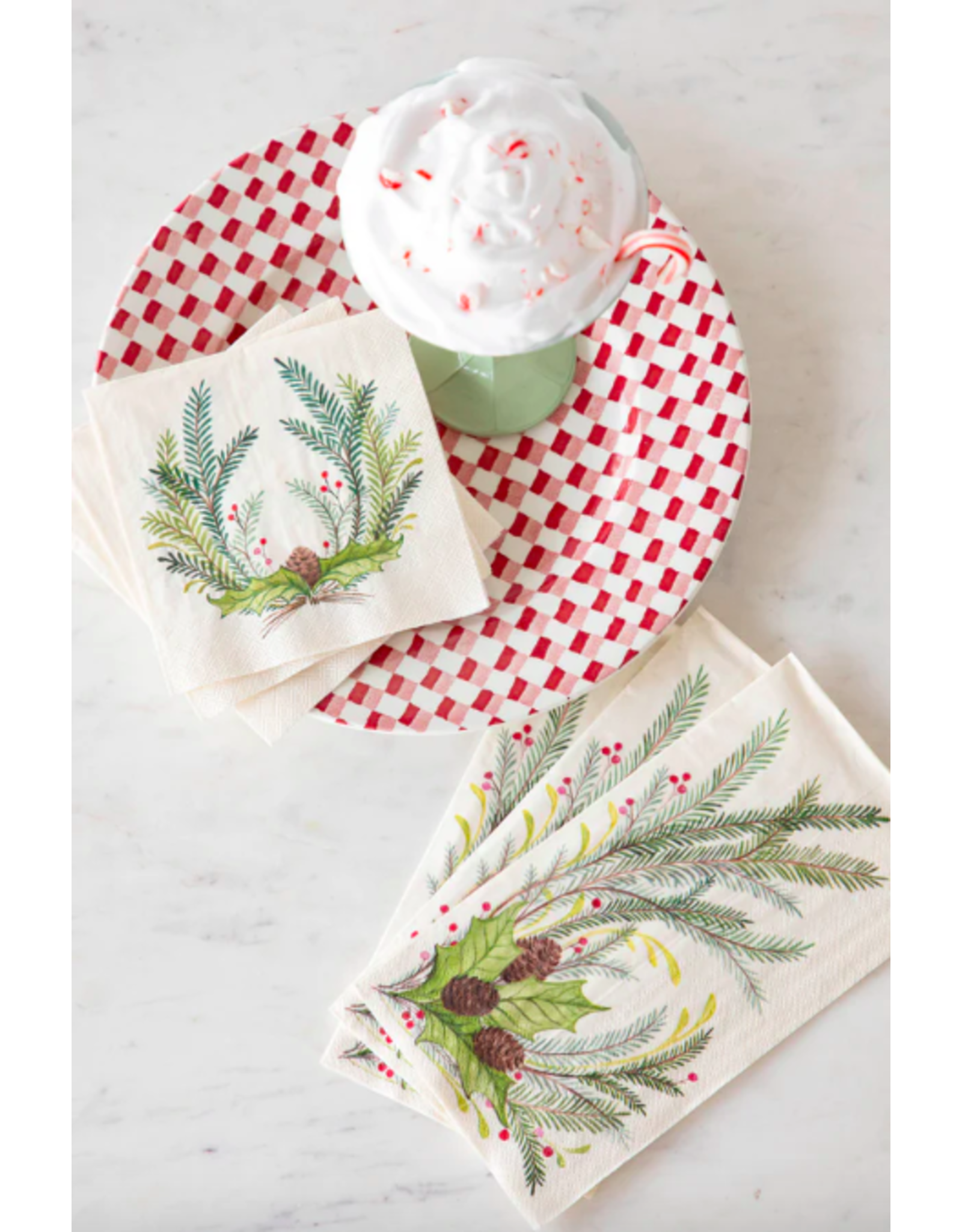 Hester & Cook Christmas Sprigs Guest Napkin