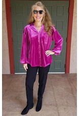 Bria Velvet Button Up Shirt