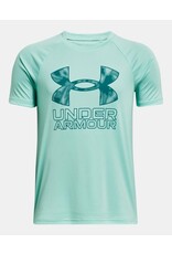 Under Armour Under Armour Boys Tech Hybrid Print Fill Short Sleeve