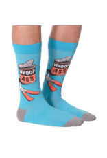 Men's Whoop A** Crew Socks Blue