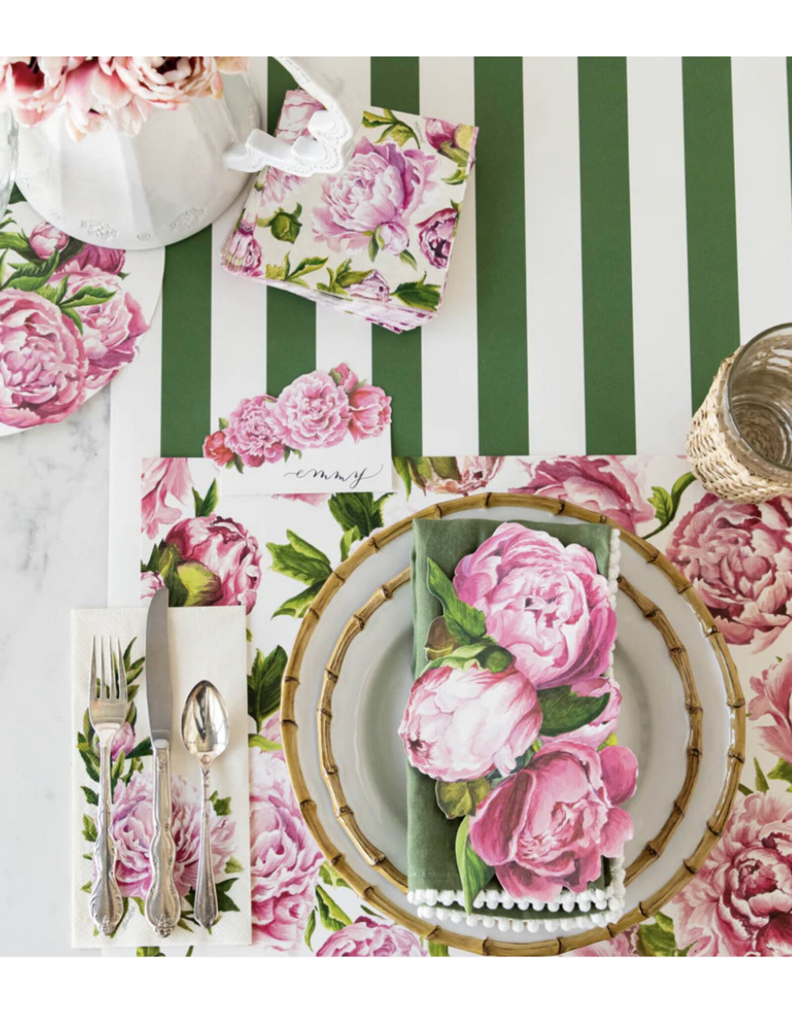 Hester & Cook Peonies in Bloom Placemats