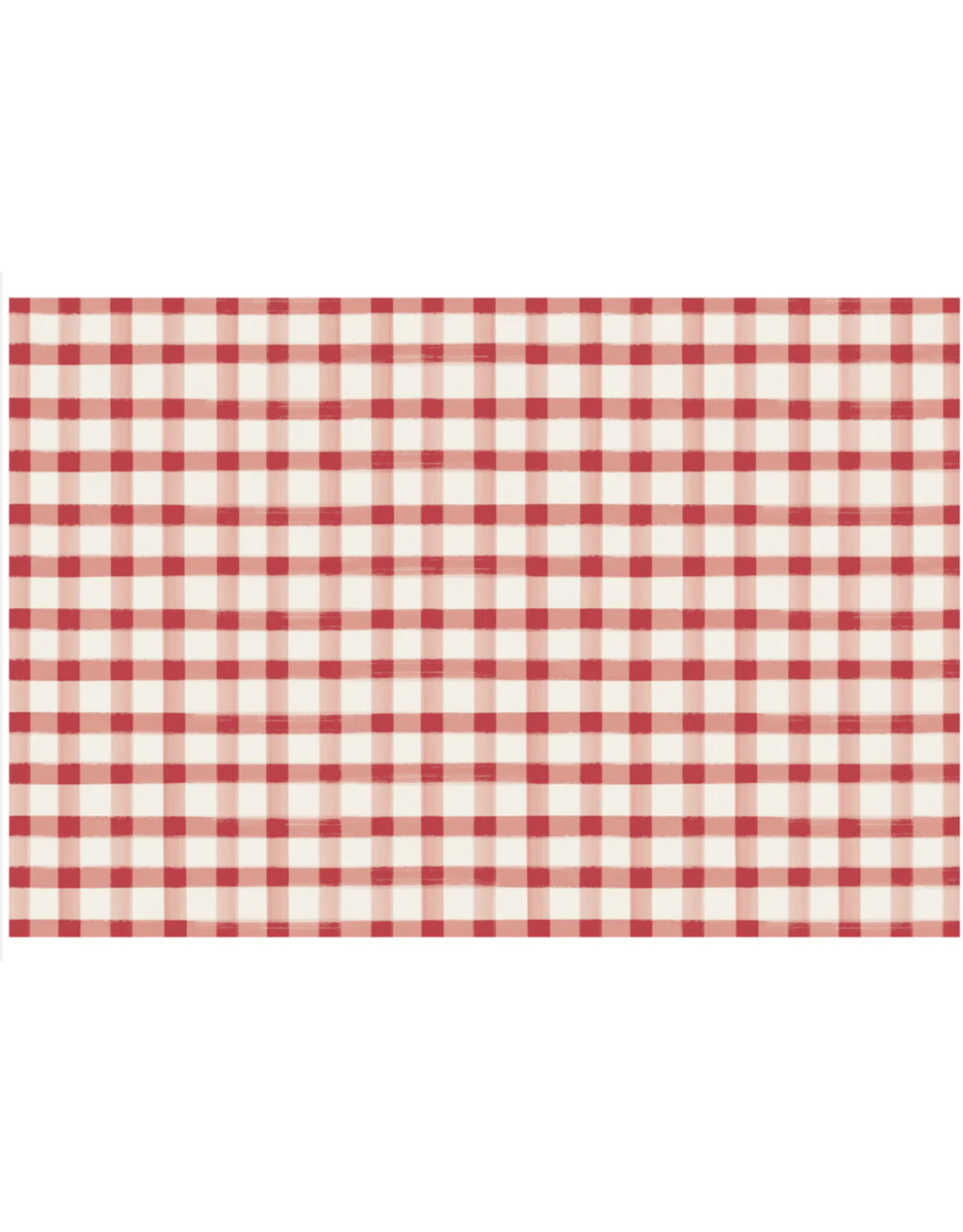 Hester & Cook Red Painted Check Placemats