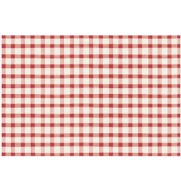 Hester & Cook Red Painted Check Placemats