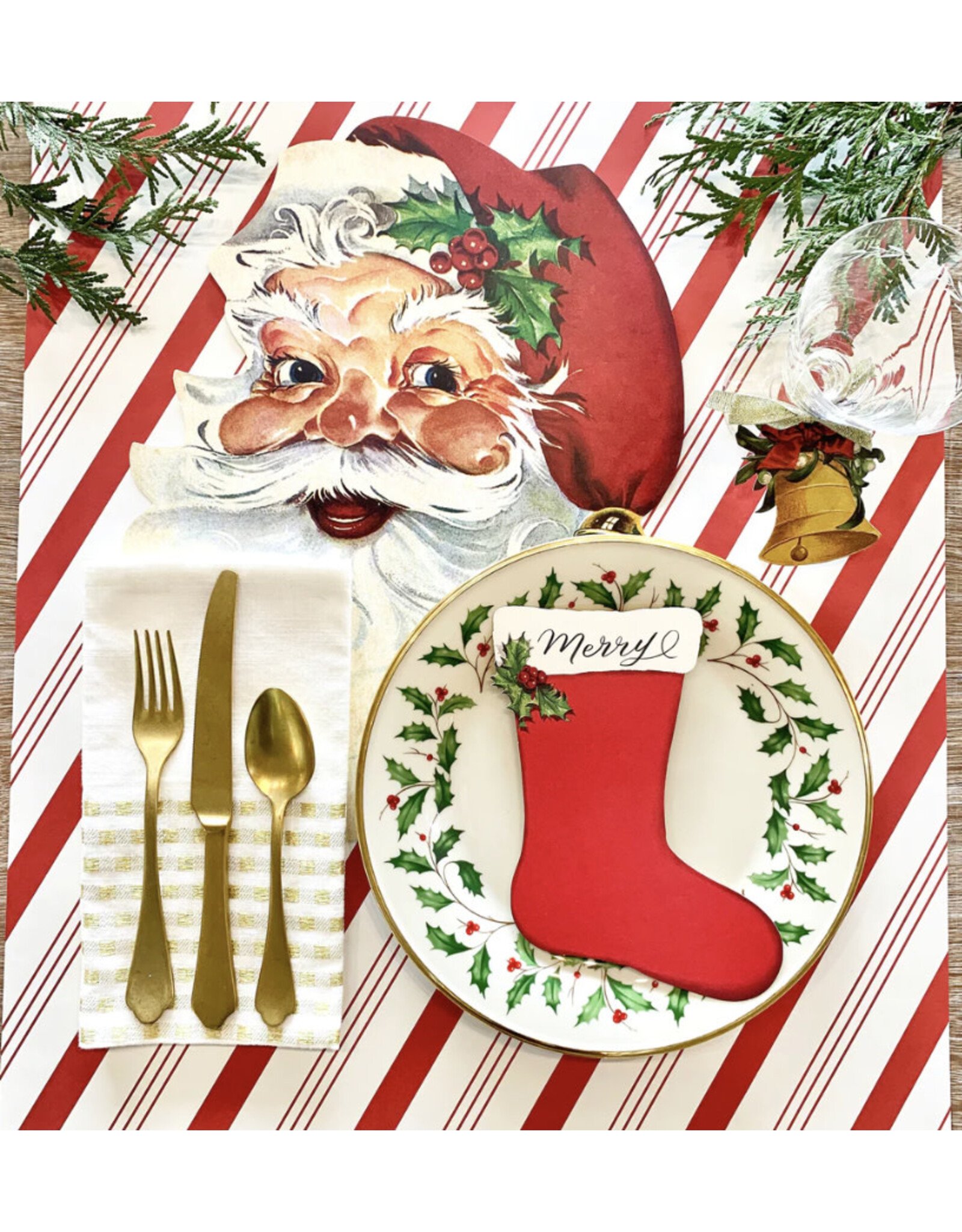 Hester & Cook Die-Cut Santa Placemats