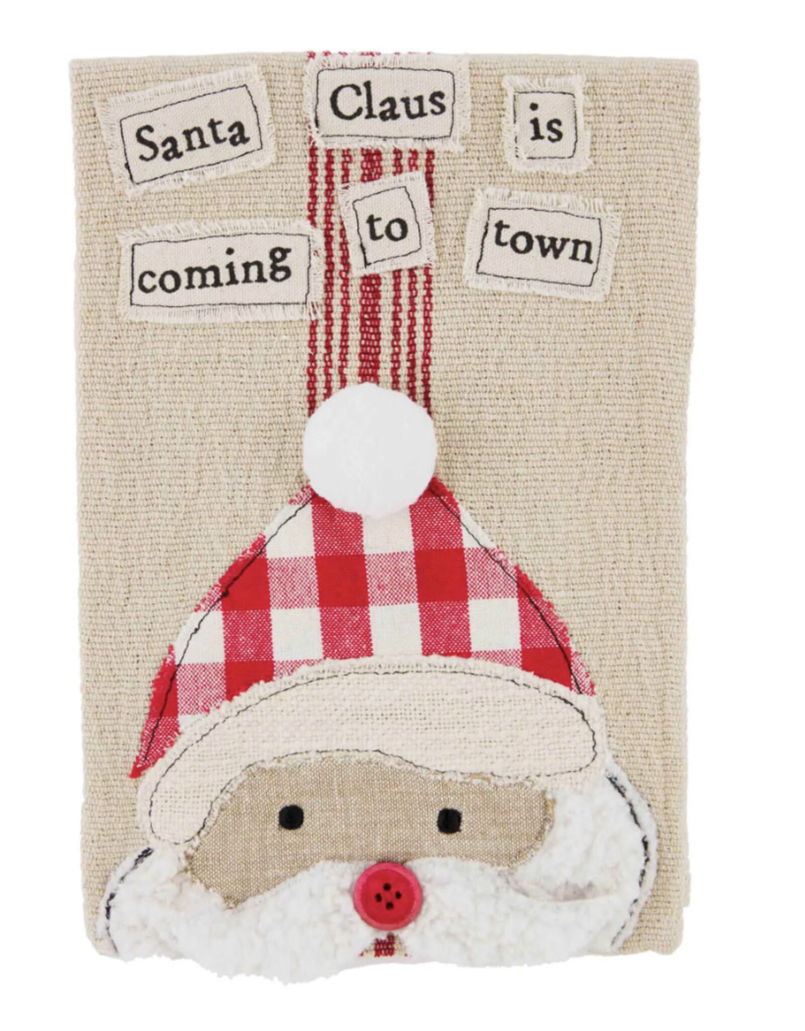 Santa Applique Hand Towel