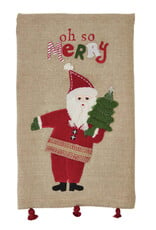 Santa Embroidered Hand Towel