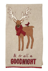 To All Embroidered Xmas Towel