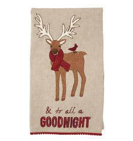 To All Embroidered Xmas Towel