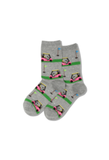 Hotsox Womens Golf Cart Crew Socks Sweatshirt Gray