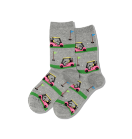 HOTSOX Hotsox Womens Golf Cart Crew Socks Sweatshirt Gray