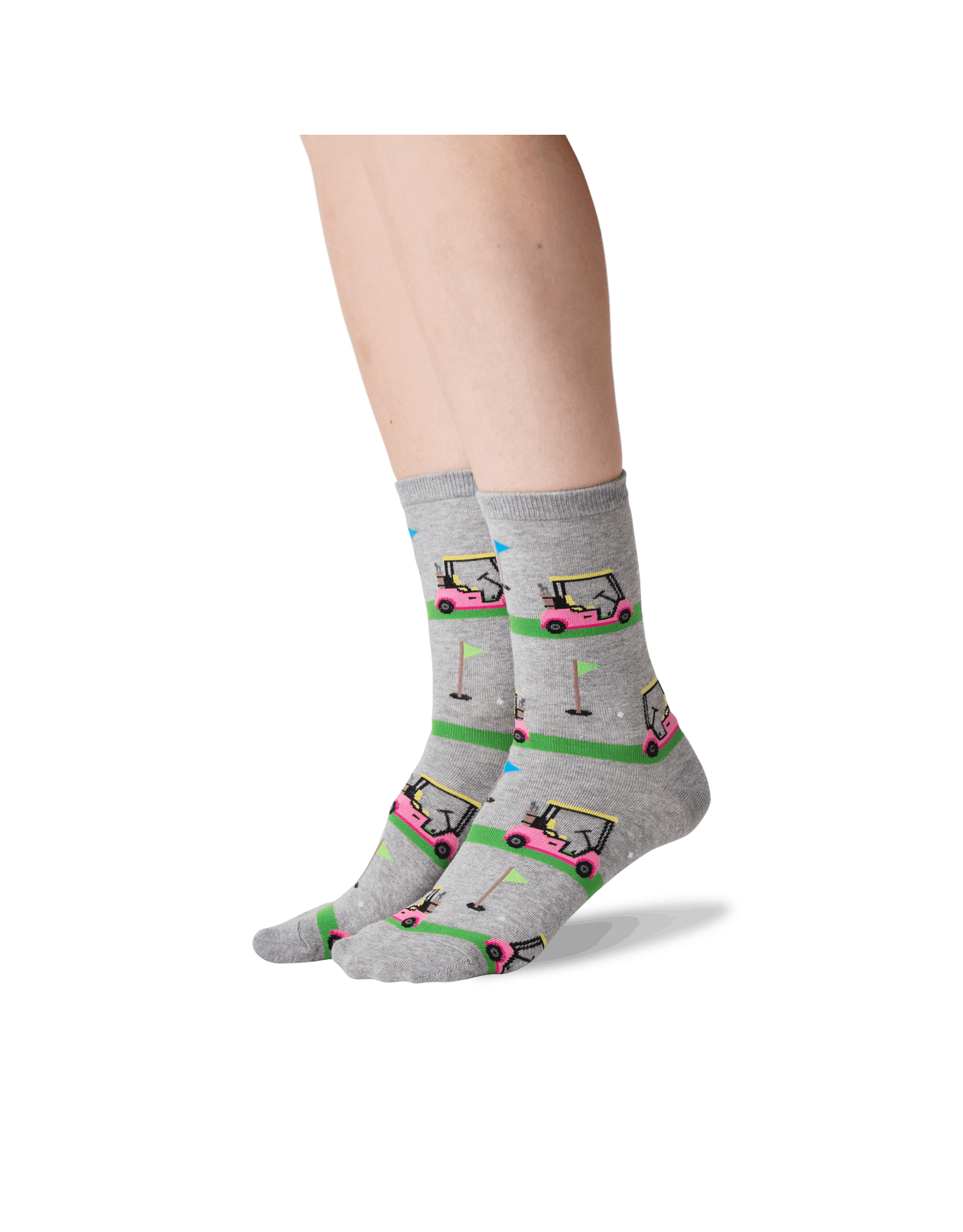 HOTSOX Hotsox Womens Golf Cart Crew Socks Sweatshirt Gray