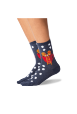 HOTSOX Hotsox Womens Gingerbread Couple Crew Socks Denim HOTSOX Hotsox Womens Gingerbread Couple Crew Socks Denim