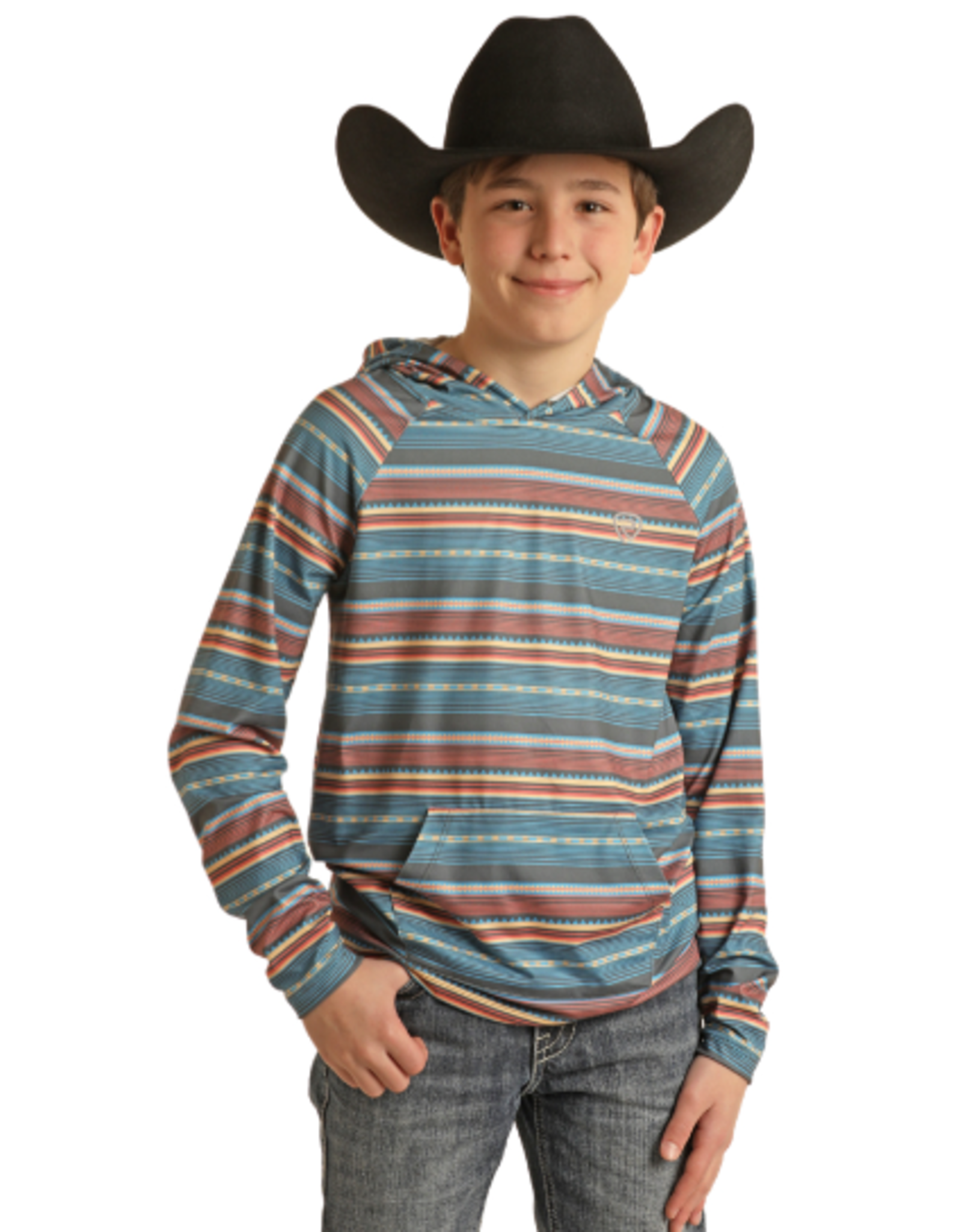 Rock & Roll Denim Rock & Roll Denim  Boys Printed Performance Hoodie