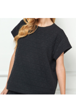 Katherine Quilted Short Sleeve Top