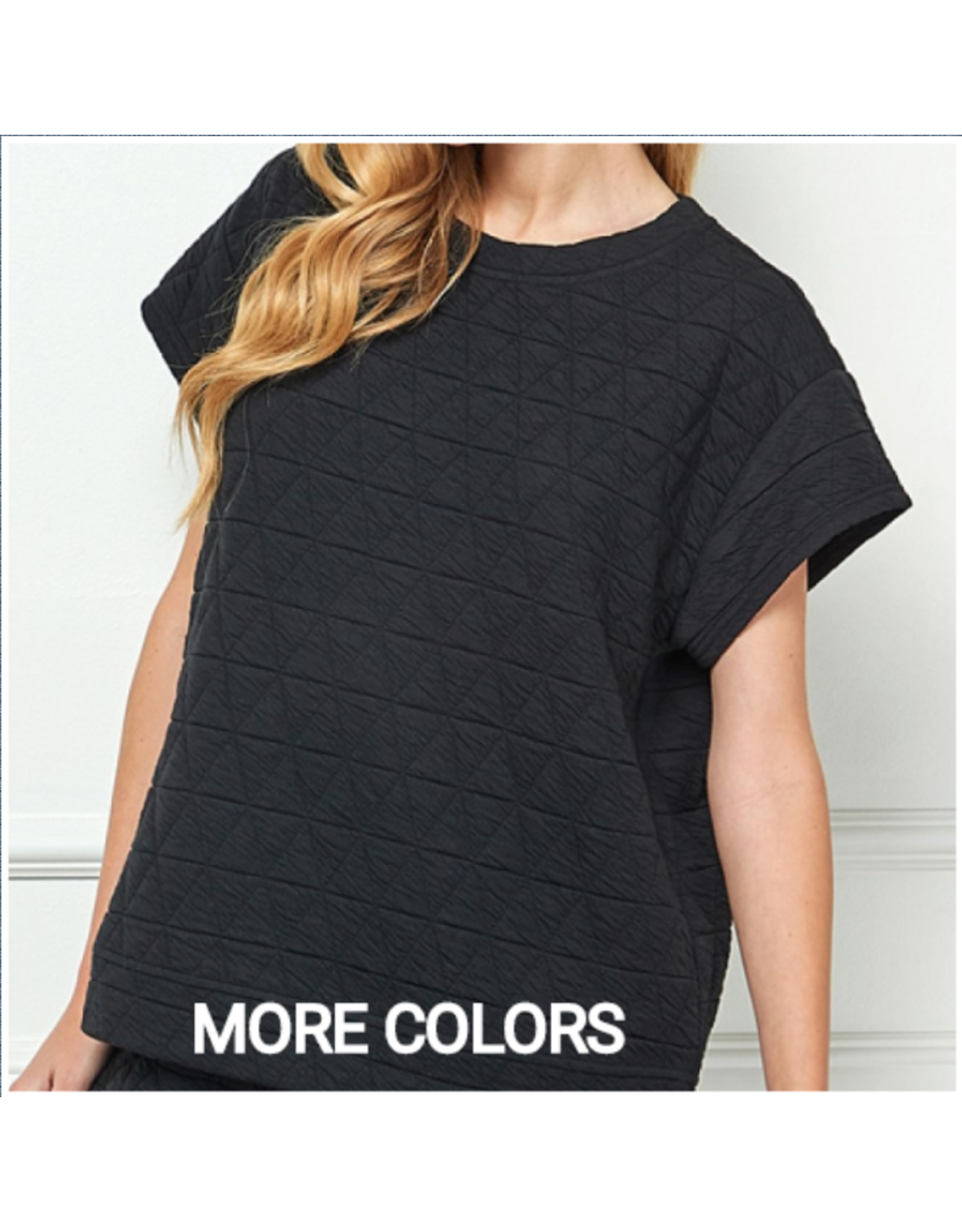 Katherine Quilted Short Sleeve Top