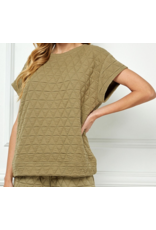 Katherine Quilted Short Sleeve Top