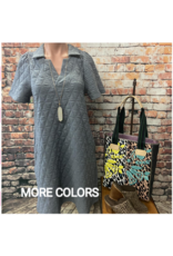 Kallie Quilted Collared Dress