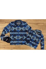 Powder River Outfitters Mens Aztec Printed Fleece Pullover Charcoal Powder River Outfitters Mens Aztec Printed Fleece Pullover Charcoal