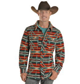 Powder River Aztec Wool Shirt Jacket