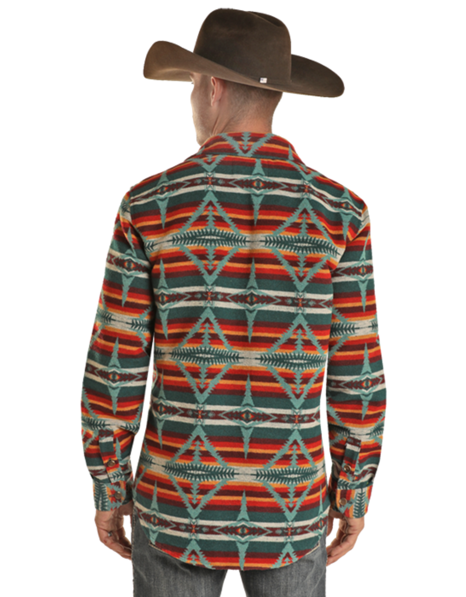 Powder River Aztec Wool Shirt Jacket