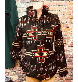 Powder River Outfitters Aztec Printed Fleece Pullover