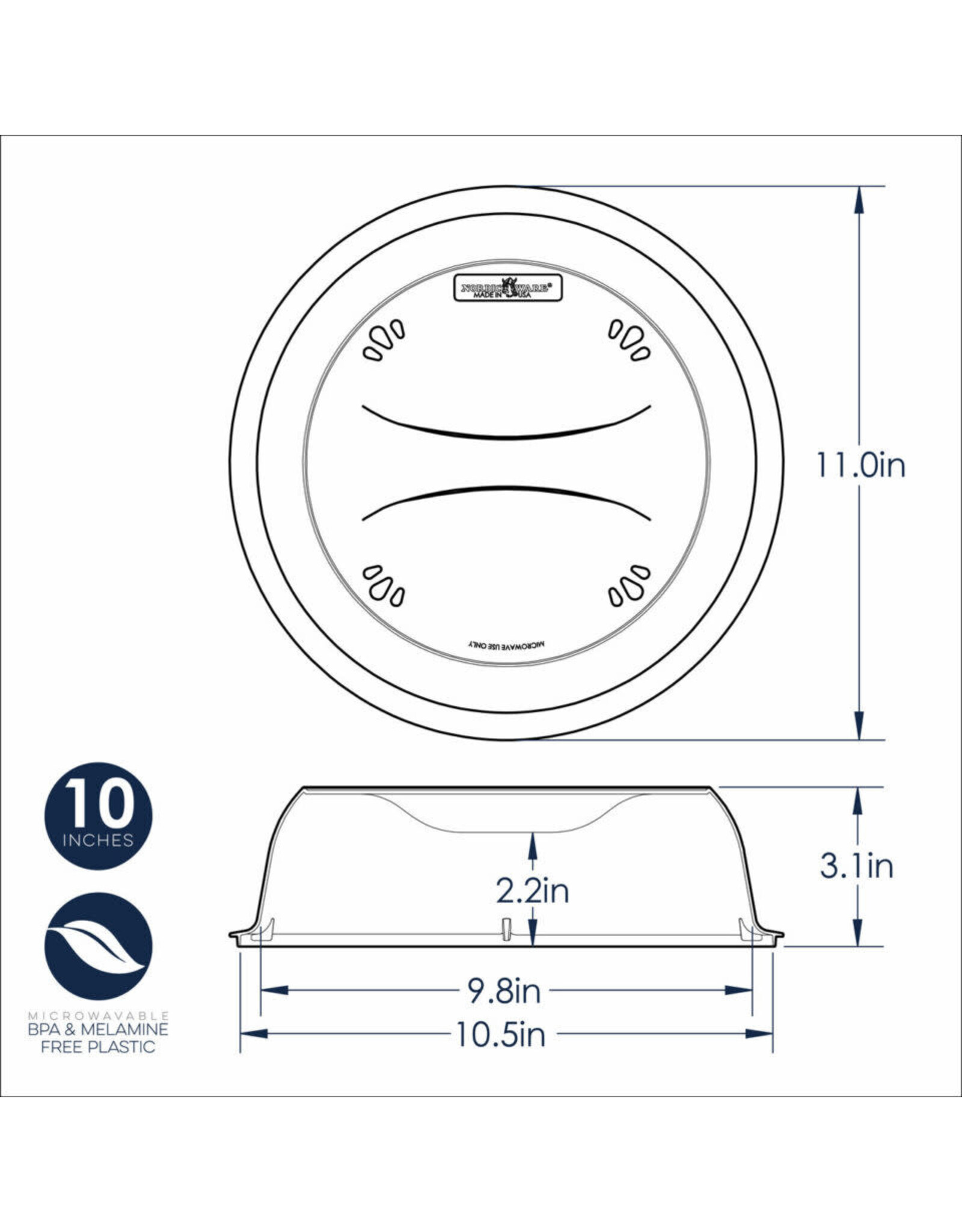 Nordic Ware Nordic Ware Deluxe Plate Cover