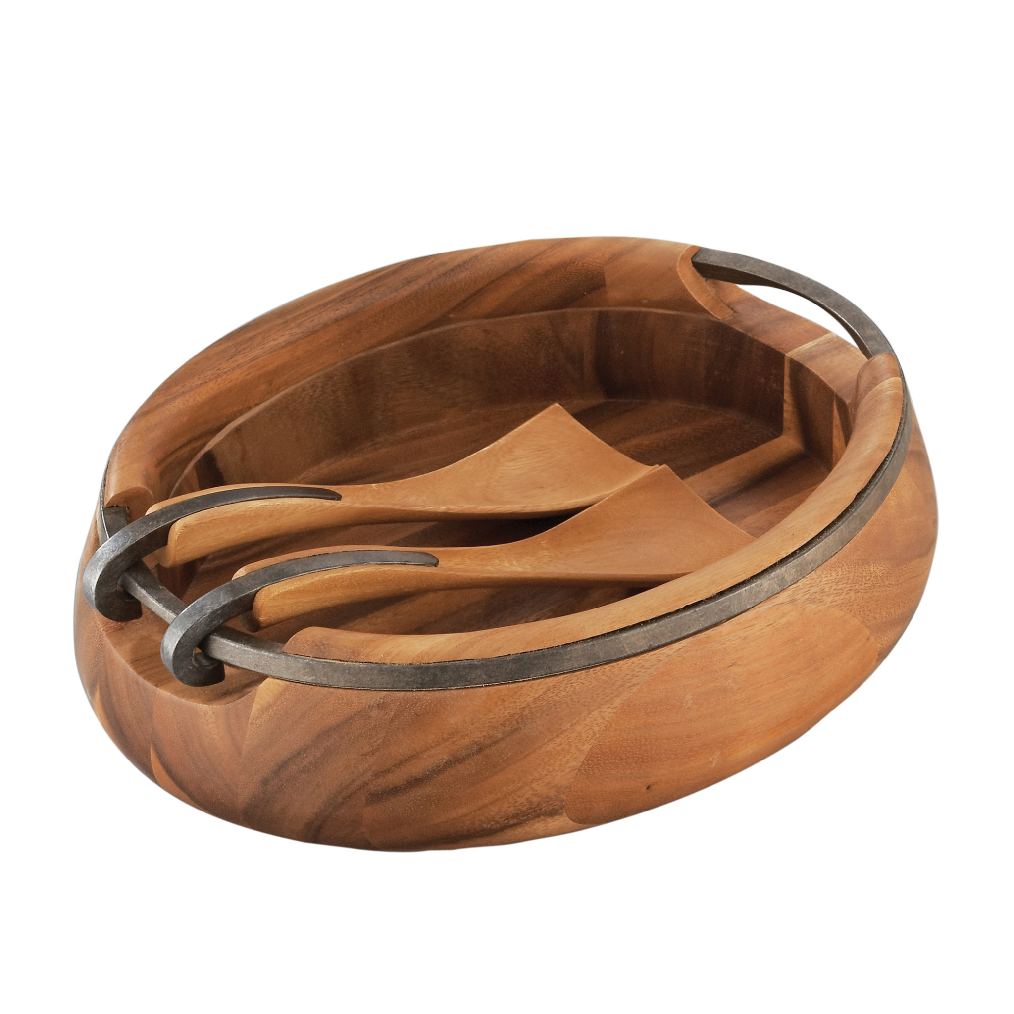 Nambé Cabo Salad Bowl & Servers Set