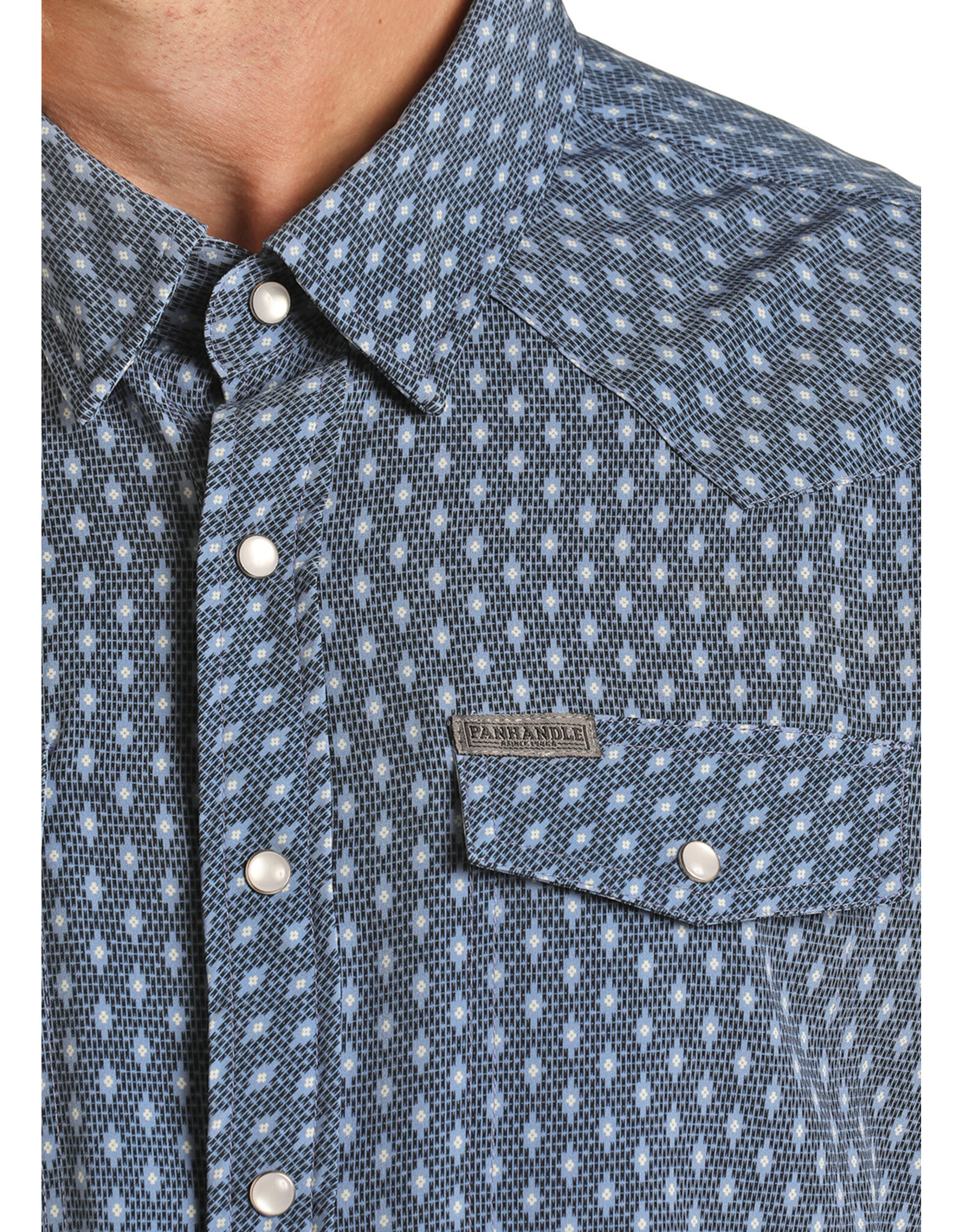 Panhandle Mens Pearl Snap Shirt- Brown | Mens Shirt | Fredericksburg L