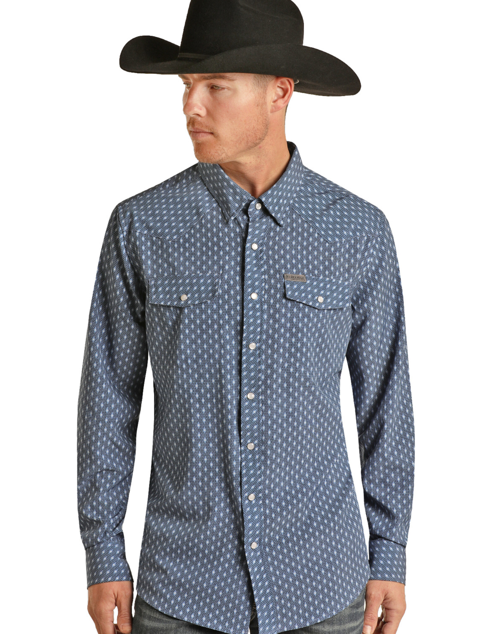 Panhandle Performance Mens Long Sleeve Snap Shirt